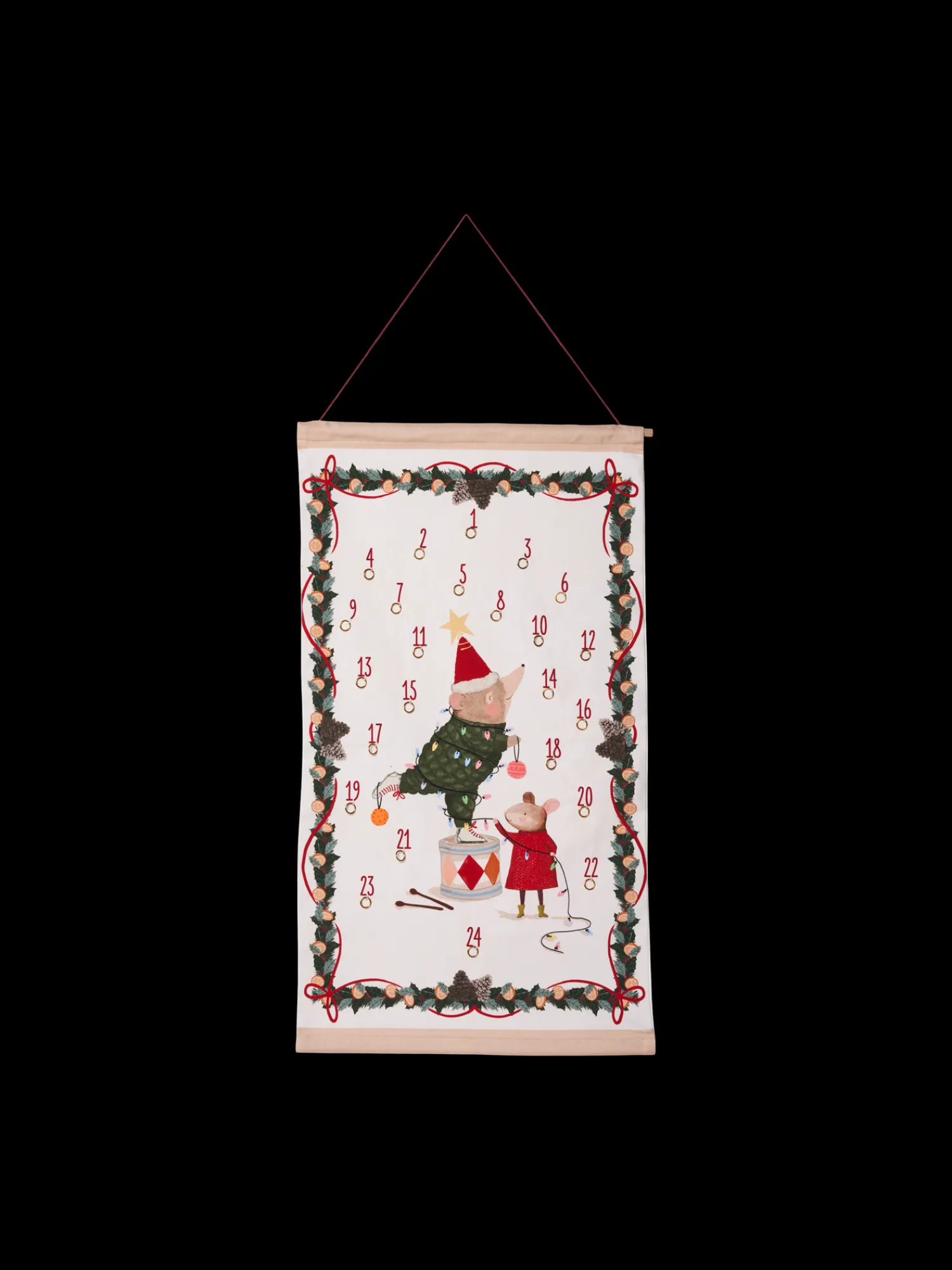 Adventskalender For Vegg Julepynt|Interiør Til Barnerom