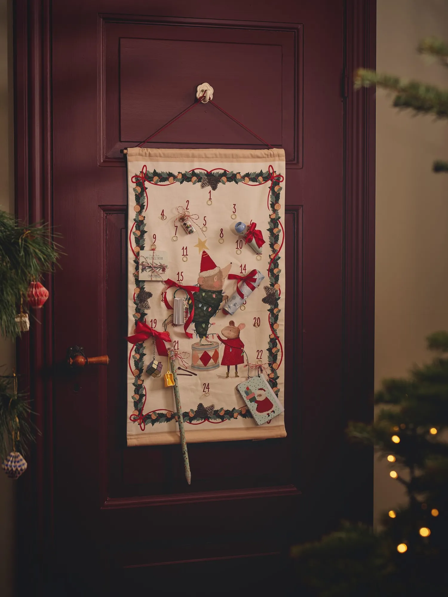 Adventskalender For Vegg Julepynt|Interiør Til Barnerom