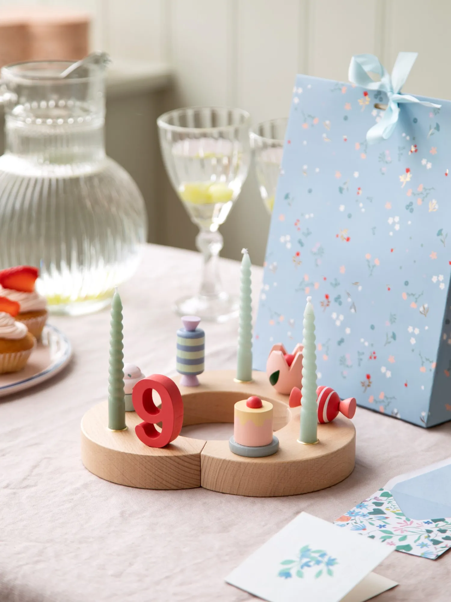 Discount Dekorativ Bursdagslysestake Festpynt|BordDekking