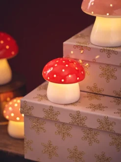 New Dekorativ Sopp Med LED Julepynt|Dekorasjon