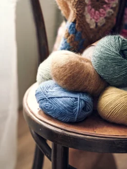 New Garn Av Mohair Og Nylon Ullgarn
