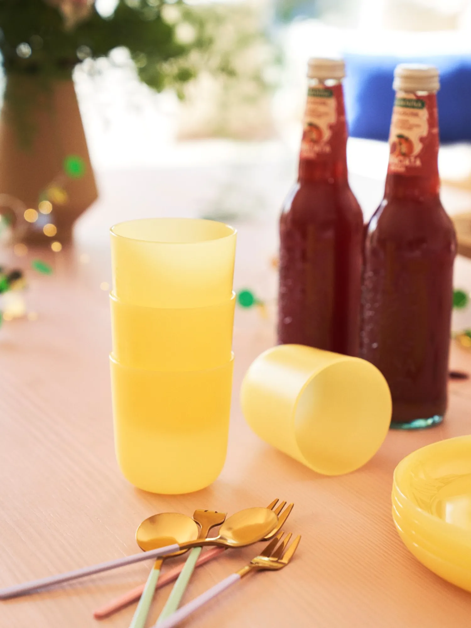 Clearance Gjenbrukbare Plastkopper For Barn BordDekking