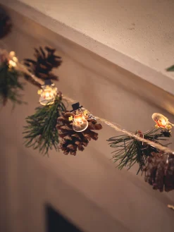 Hot LED-lysslynge Med Snømenn Julepynt|Lamper