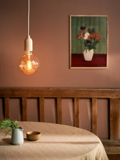 Outlet Pendellampe Natural Med Pæreholder Lamper