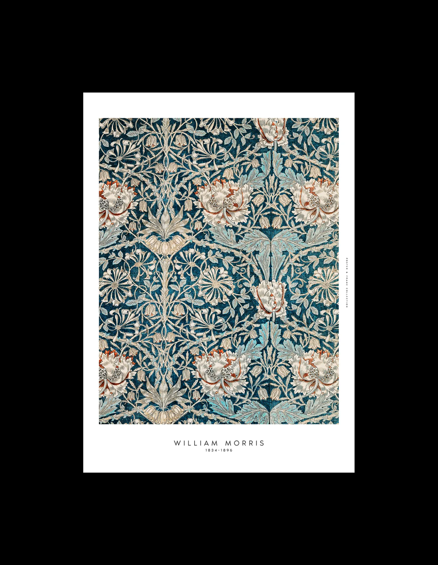 Outlet Plakat Blue Flowers 40 X 50 Rammer Og Plakater