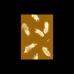 New Plakat Feather Dark Mustard 40 X 50 Cm Rammer Og Plakater