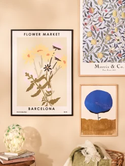 Plakat Flower Market Barcelona 50 X 70 Cm Rammer Og Plakater