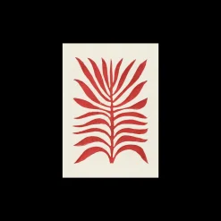 New Plakat Red Branch / Lino Print A3 Rammer Og Plakater